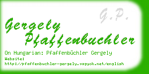 gergely pfaffenbuchler business card